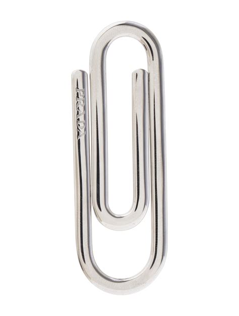 prada paperclip earrings